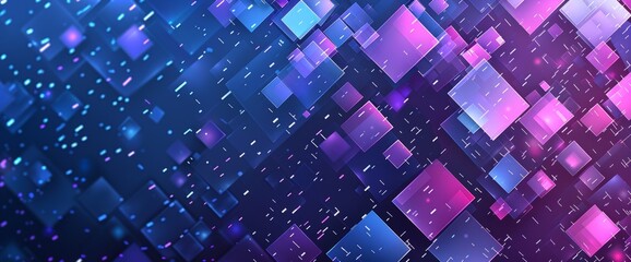 Abstract background with blue and purple colors, vector pixel art in the style of minimalistic design.