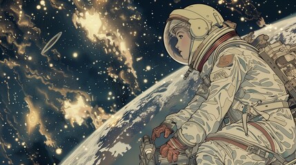 astronaut in space 1