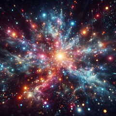 An electrifying display of abstract colorful lights