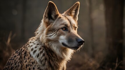 Fototapeta premium portrait of a wolf