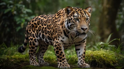 Fototapeta premium close up of a leopard