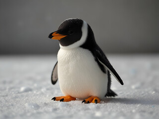 Obraz premium penguin on the snow