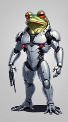 “Sentinel of the Future: Bipedal Combat Android”