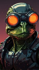 “Sentinel of the Future: Bipedal Combat Android”