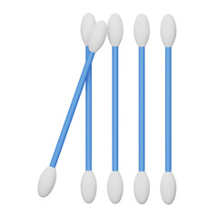 cotton buds 3D icon