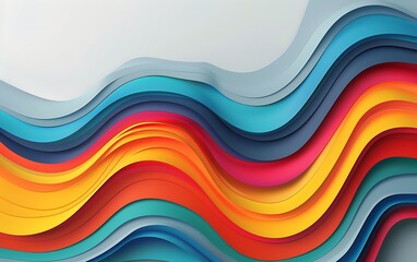 A colorful paper cut out