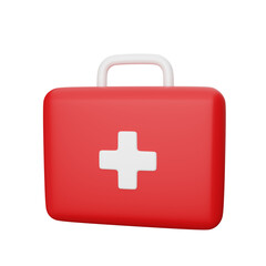 first aid kit 3D icon