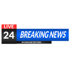 Blue Gradient Lower third Label Banner Design