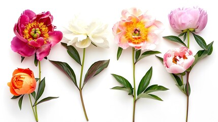 peonies five different img