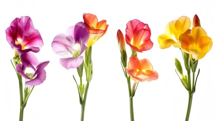 Fototapeta premium freesias five different pic