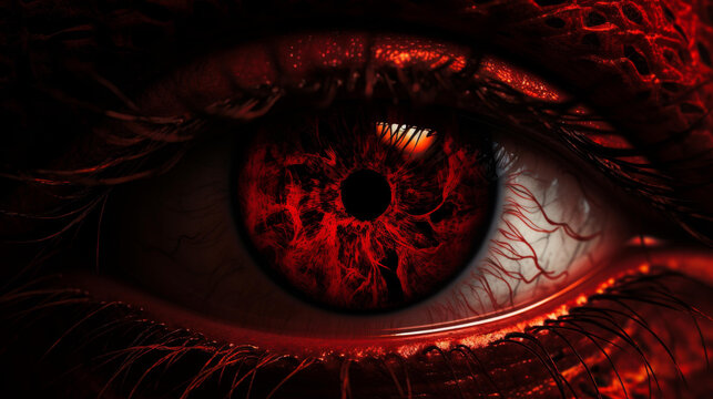 A sinister image of evil devil eyes gazing with a menacing allure on a highquality background, glowing with a demonic allure.