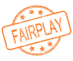 Fairplay rubber stamp on white background - illustration
