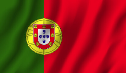 Portugal National Flag photo waving flag 3d © Mahabub Alam Bipu