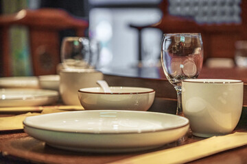 Detailed View of Traditional Chinese Place Setting