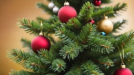 Macro christmas tree background