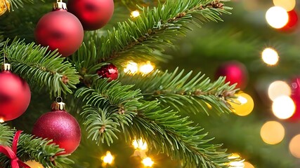 Macro christmas tree background