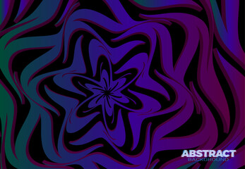 Abstract vector background with colorful circular 3D pattern. Beautiful modern backdrop for cover or poster design.