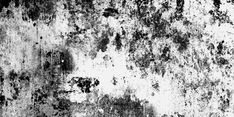 Black and white abstract grunge old concrete wall texture stain isolated overlay decorative vintage background.