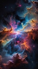 Fototapeta premium Multicolored nebula