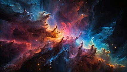 Fototapeta premium Multicolored nebula