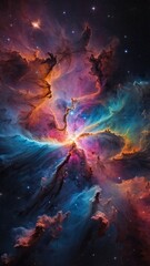 Fototapeta premium Multicolored nebula