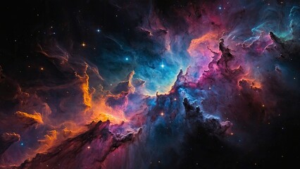 Fototapeta premium Multicolored nebula