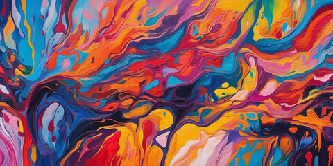 Art background, paint dripping, Abstract style. Digital illustration.