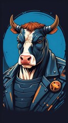 “Cybernetic Minotaur: The Metallic Guardian”
