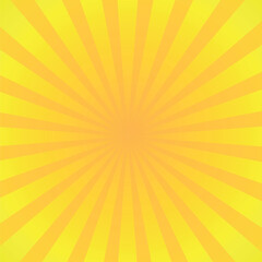 Orange Sunburst Pattern with yellow Background. Rays. Radial. Summer Banner. Exploding star burst texture japanese radius cartoon pattern abstract eps editable vector