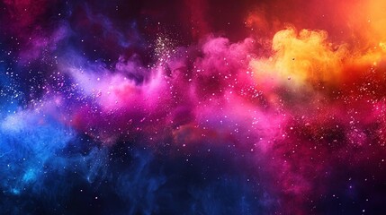 Fototapeta premium Abstract colorful for happy Holi, banner background