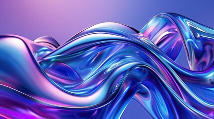 Abstract holographic iridescent neon liquid metal texture background. Colorful abstract gleaming fluid material..