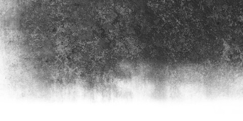 Black and white abstract grunge old concrete wall texture stain isolated overlay decorative vintage background.