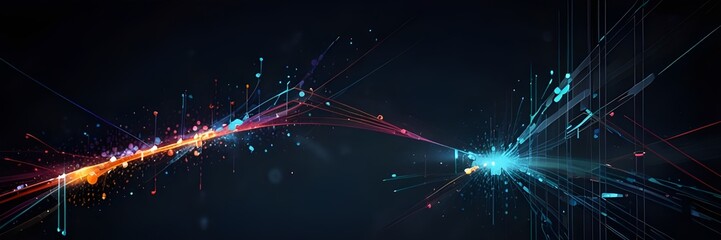 Abstract Data connection technolgy business background