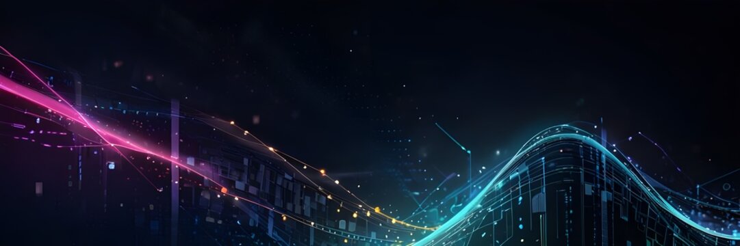 Abstract Data connection technolgy business background