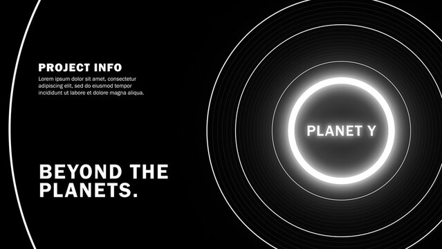 Urban Glowing Modern Circles Kinetic Text Intro