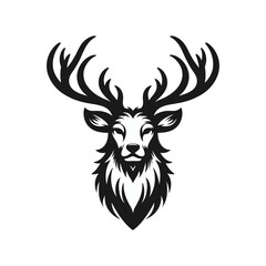 Naklejka premium Vector deer head.