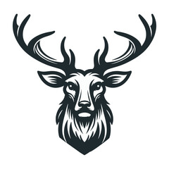 Vector deer head.