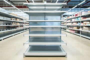 Shopping Absence: Deserted Store Shelves