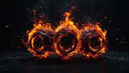 Abstract technology particles lines mesh background