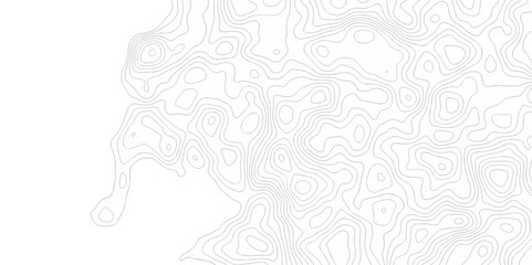 Topography geography landscape Topo contour map on white background, Topographic contour lines. Seamless pattern with lines Topographic map. Geographic mountain relief diagram line wave carve pattern.