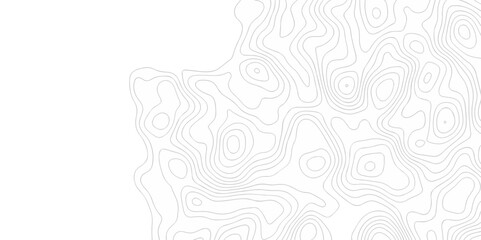 Vector geography landscape Topo contour map on white background, Topographic contour lines. Seamless pattern with lines Topographic map. Geographic mountain relief diagram line wave carve pattern.