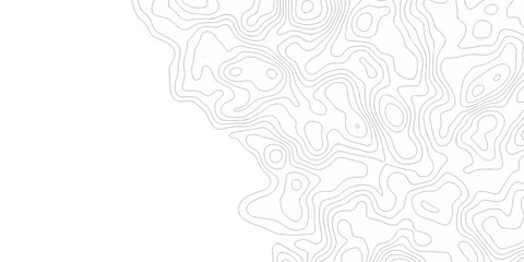 Topography geography landscape Topo contour map on white background, Topographic contour lines. Seamless pattern with lines Topographic map. Geographic mountain relief diagram line wave carve pattern.
