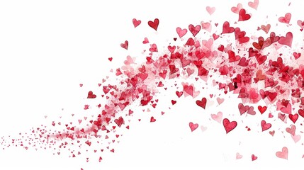 Artistic vector illustration of abstract heart background template design