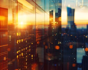 Fototapeta premium Blurred cityscape background