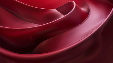 A shiny and fluid red wavy background 