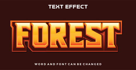 Forest editable text effect
