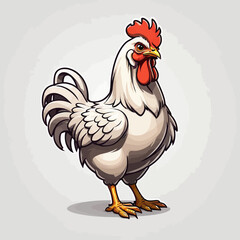 Chicken Cartoon Design Very Cool