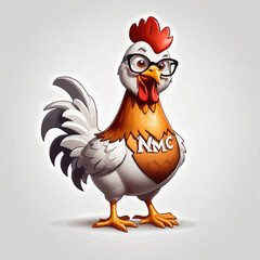 Chicken Cartoon Design Very Cool