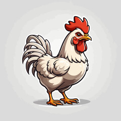 Chicken Cartoon Design Very Cool