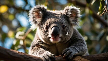 Furry Australian Icon: Close-Up Koala Encounter